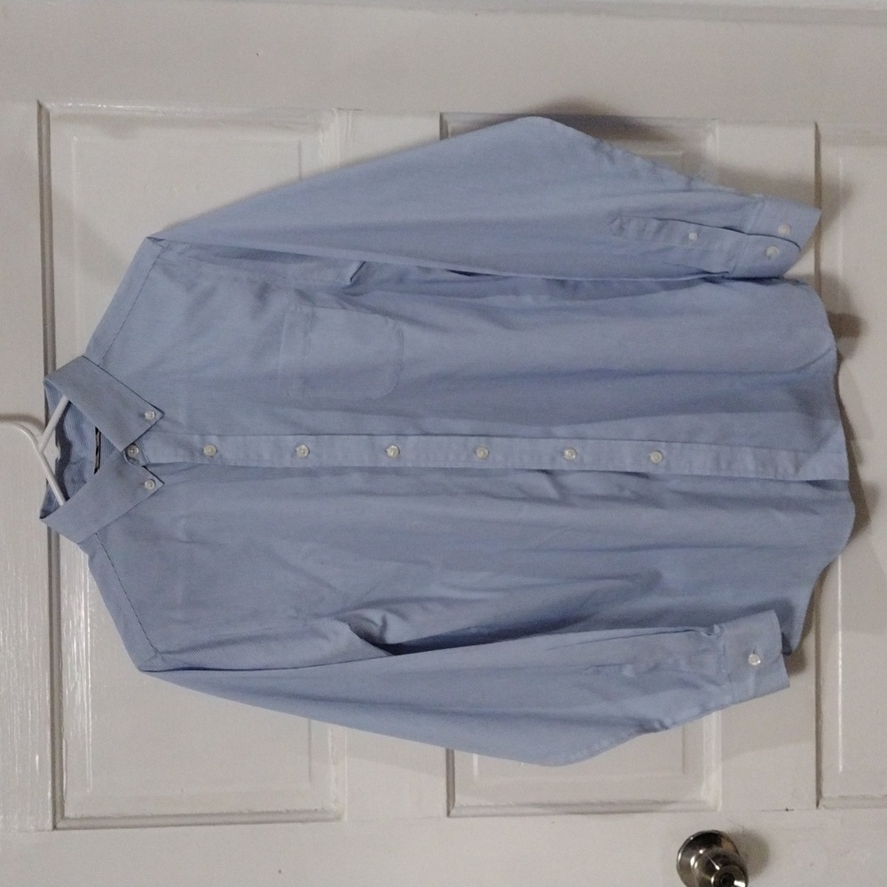 Class/Club Boys Shirt Button Down Size 18 Long sleeve Blue
